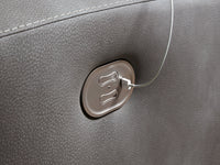 DuraPella Slate Pillow-Arm Power Recliner