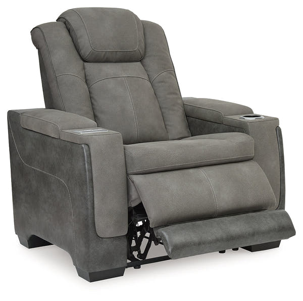 DuraPella Box-Arm Power Recliner with Adjustable Headrest