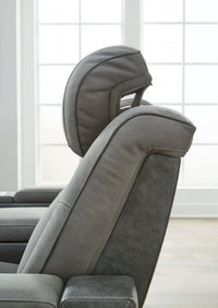 DuraPella Box-Arm Power Recliner with Adjustable Headrest