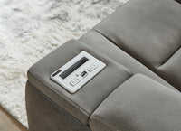DuraPella Box-Arm Power Recliner with Adjustable Headrest