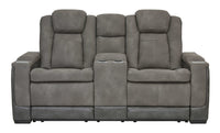 NextGen DuraPella Dual Tone Slate Power Reclining Sofa & Loveseat