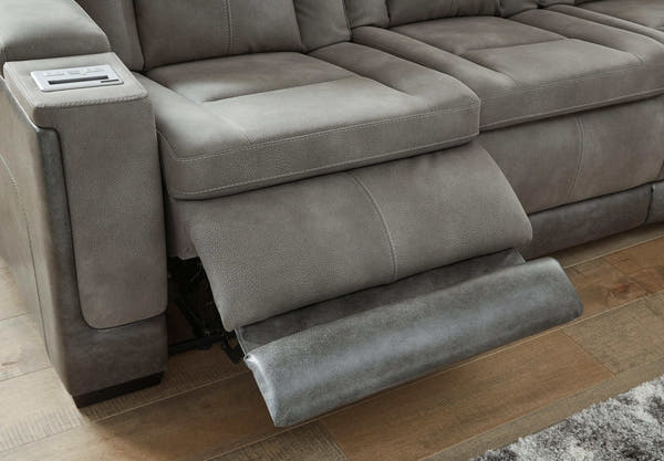 NextGen DuraPella Dual Tone Slate Power Reclining Sofa & Loveseat
