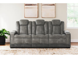 PWR REC SOFA WITH ADJ HEADREST