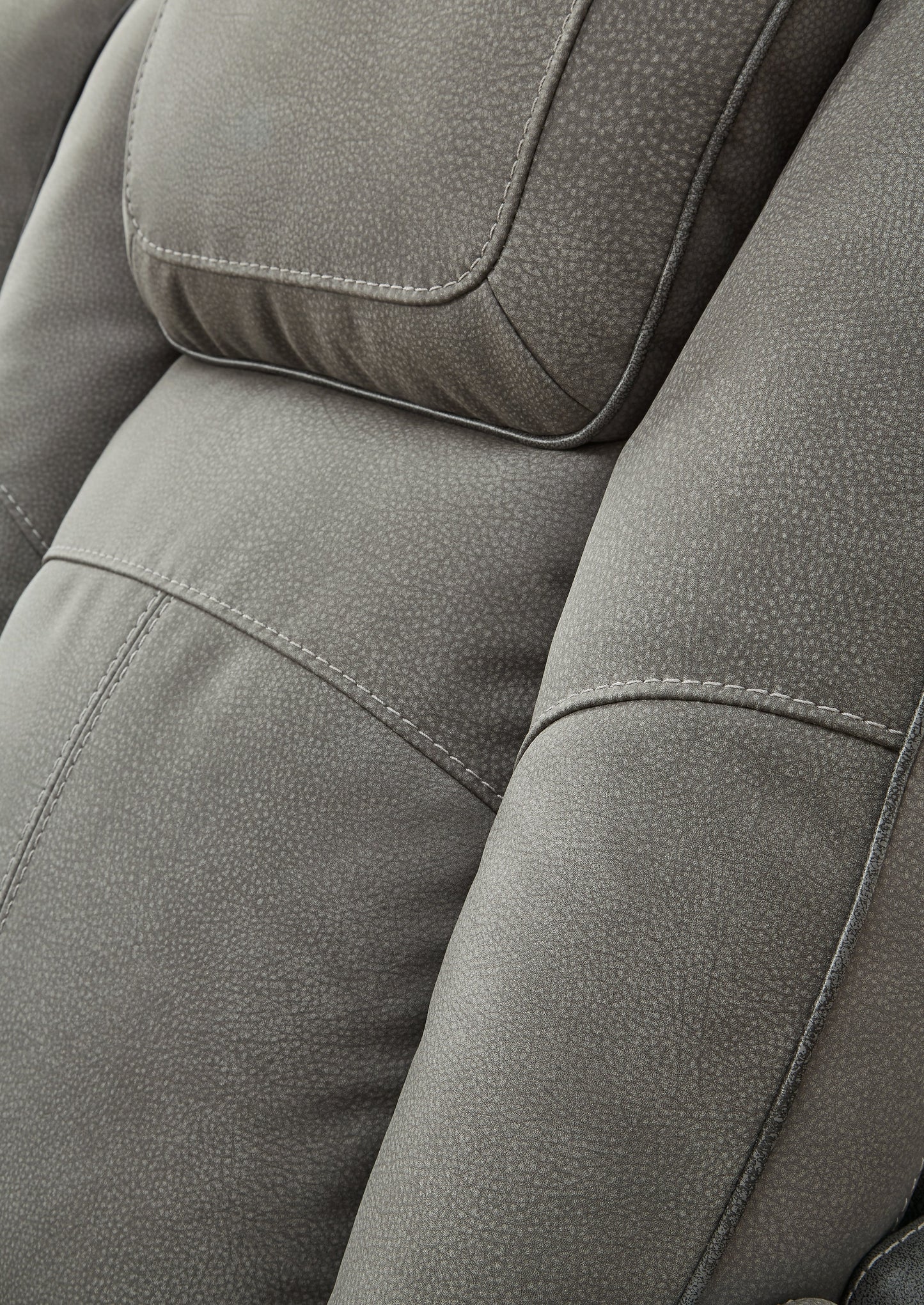 DuraPella Box-Arm Power Reclining Sofa with Drop-Down Table