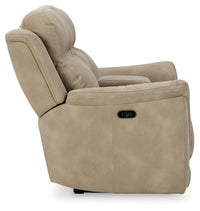 NextGen DuraPella Sand Power Reclining Loveseat w/ Console