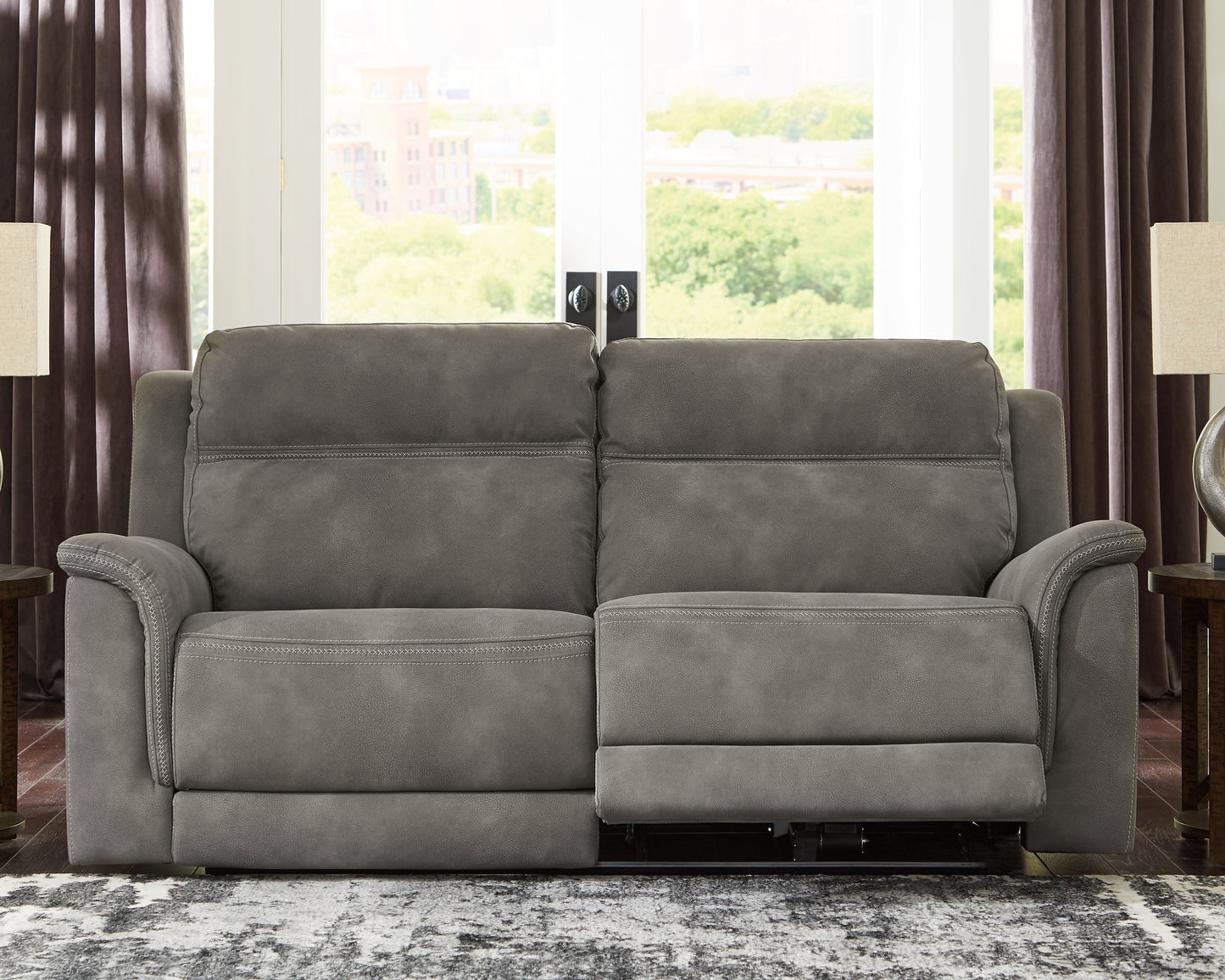 NextGen DuraPella Slate Power Reclining Sofa