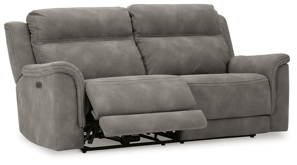 NextGen DuraPella Slate Power Reclining Sofa