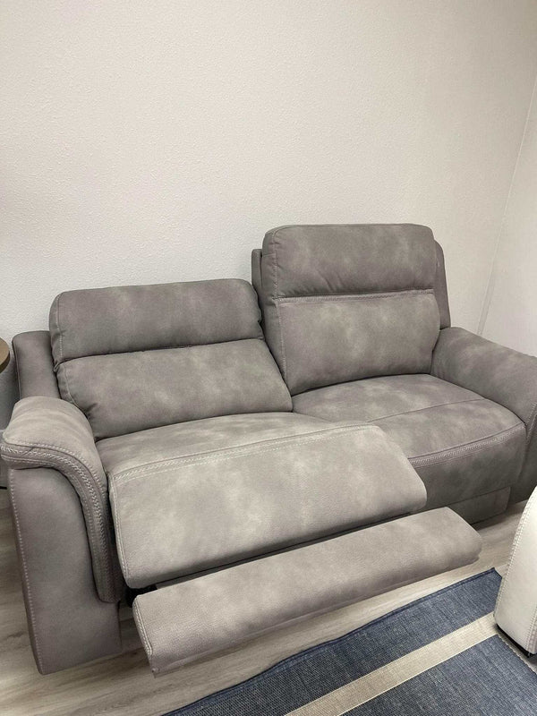 DuraPella Slate Pillow-Arm Power Reclining Sofa