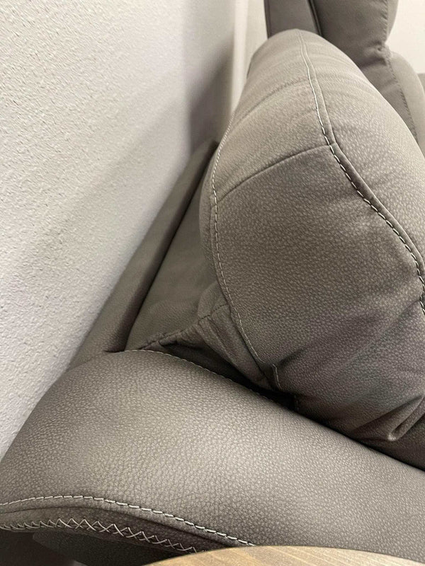 DuraPella Slate Pillow-Arm Power Reclining Sofa
