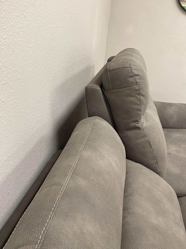 DuraPella Slate Pillow-Arm Power Reclining Sofa
