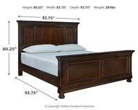 Porter California King Panel Bedroom Set with Dresser and Mirror