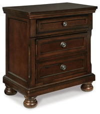 Porter Rustic Brown King Sleigh Storage Bedroom Set
