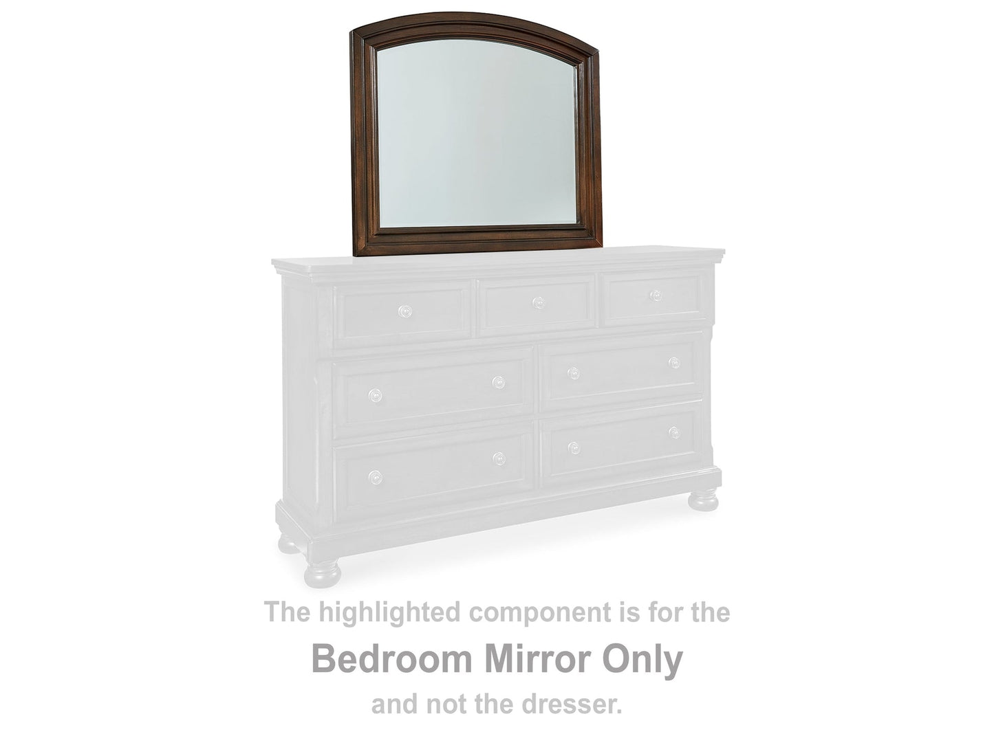 Porter Rustic Brown Bedroom Mirror