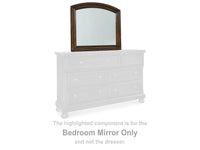 Porter Rustic Brown Bedroom Mirror