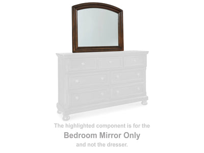 Porter Rustic Brown Bedroom Mirror