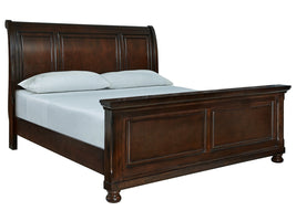 Porter Rustic Brown King Sleigh Bed