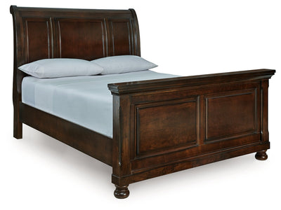 Porter Rustic Brown Queen Sleigh Bed