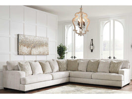 Rawcliffe Parchment 3pc Symmetrical Sectional Sofa