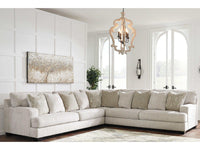 Rawcliffe Parchment 3pc Symmetrical Sectional Sofa