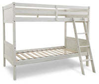 Robbinsdale Antique White Bunk Bedroom Set with Mattresses