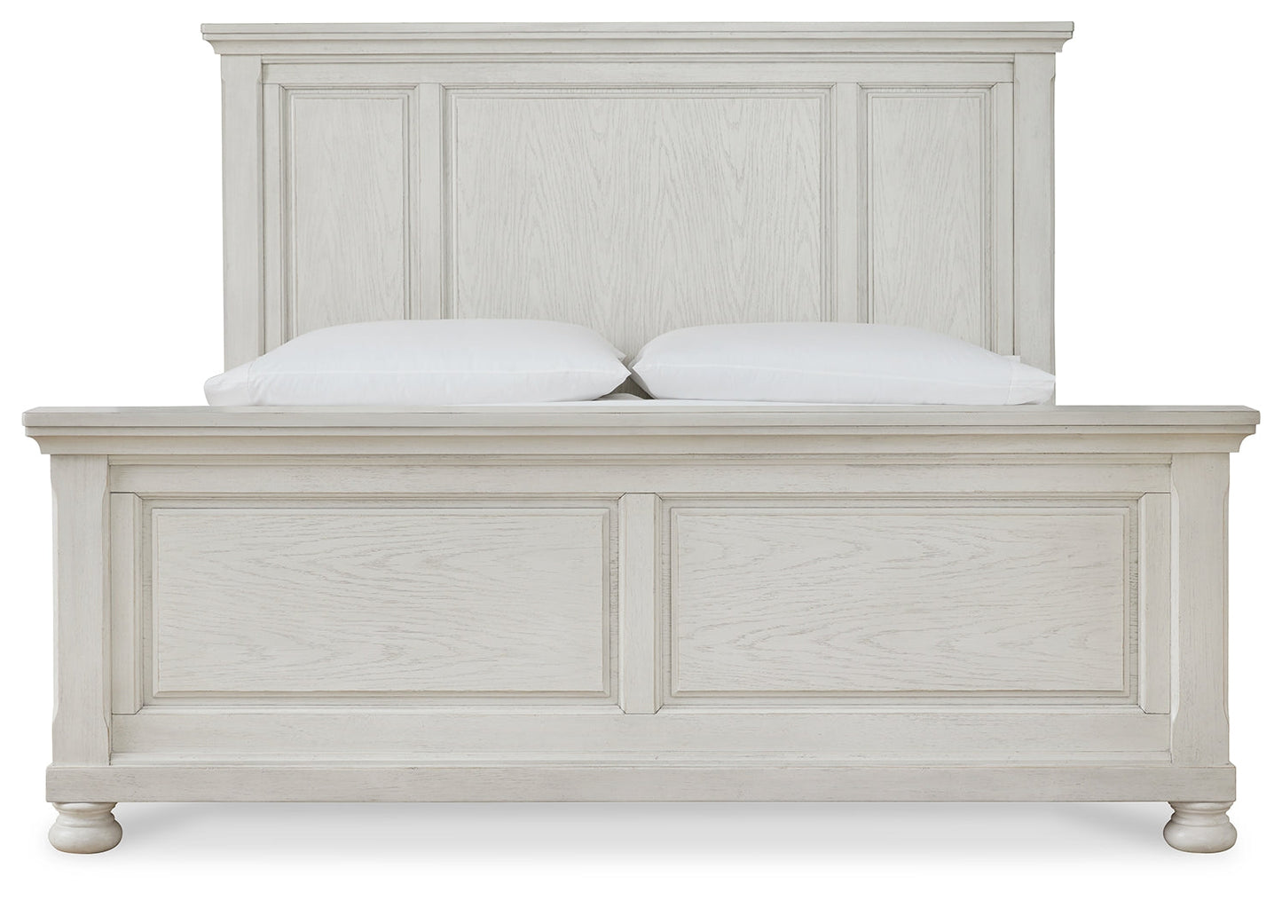 Robbinsdale Antique White California King Panel Bed