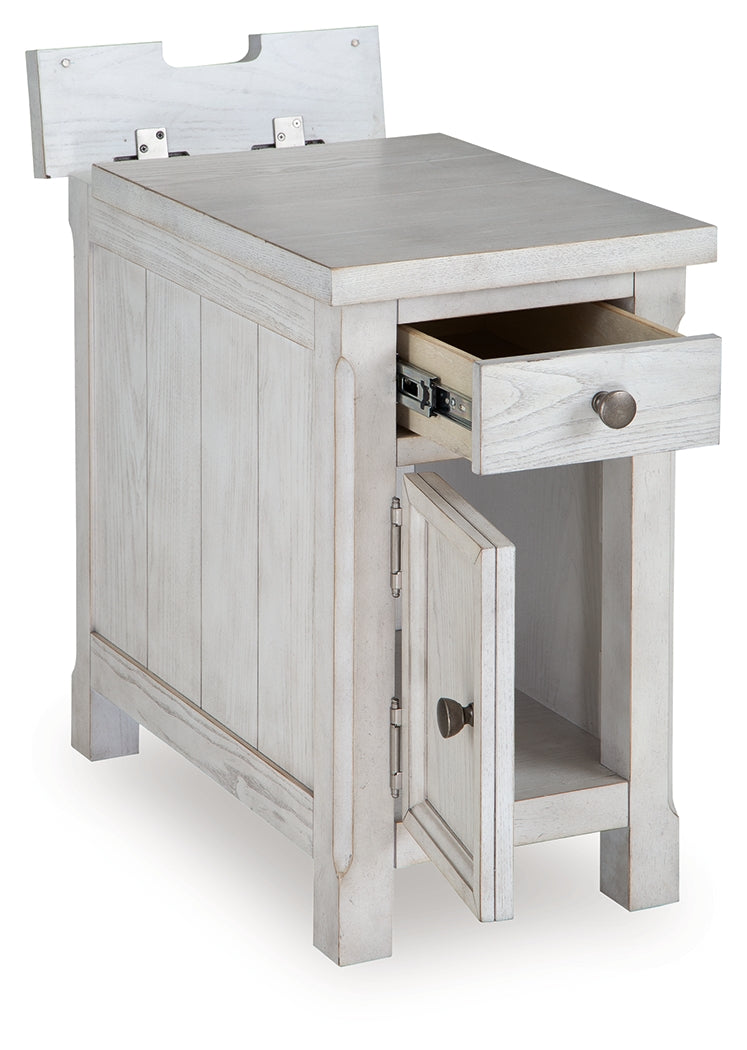 Robbinsdale Antique White Chairside End Table