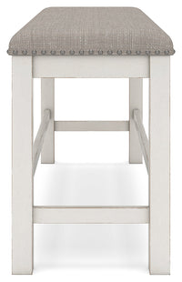 Robbinsdale Antique White Counter Height 49" Dining Bench