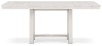 Robbinsdale Antique White Counter Height Dining Table and 4 Barstools