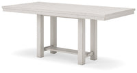 Robbinsdale Antique White Counter Height Dining Table and 4 Barstools