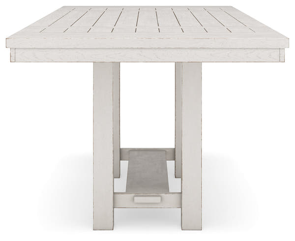 Robbinsdale Antique White Counter Height Dining Table and 4 Barstools