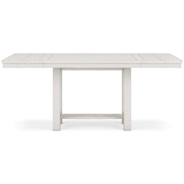 Robbinsdale Antique White Counter Height Dining Table and 8 Barstools