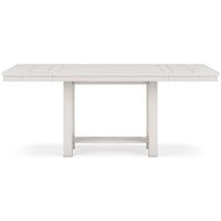 Robbinsdale Antique White Counter Height Dining Table and 8 Barstools