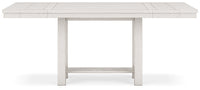 Robbinsdale Antique White Counter Height Extension Dining Room Table