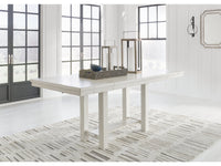 Robbinsdale Antique White Counter Height Extension Dining Room Table