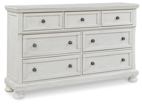 Robbinsdale Antique White Queen Sleigh Storage Bedroom Set