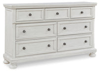 Robbinsdale Antique White Queen Sleigh Storage Bedroom Set