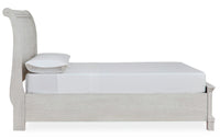 Robbinsdale Antique White Full Sleigh Storage Youth Bed