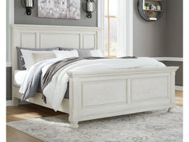 Robbinsdale Antique White King Panel Bed