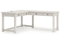 Robbinsdale Antique White L-Shaped Home Office Desk
