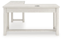 Robbinsdale Antique White L-Shaped Home Office Desk