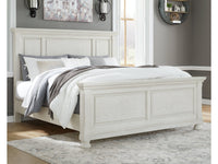 Robbinsdale Antique White Queen Panel Bed