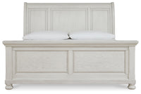 Robbinsdale Antique White Queen Sleigh Bed
