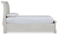 Robbinsdale Antique White Twin Sleigh Storage Youth Bed