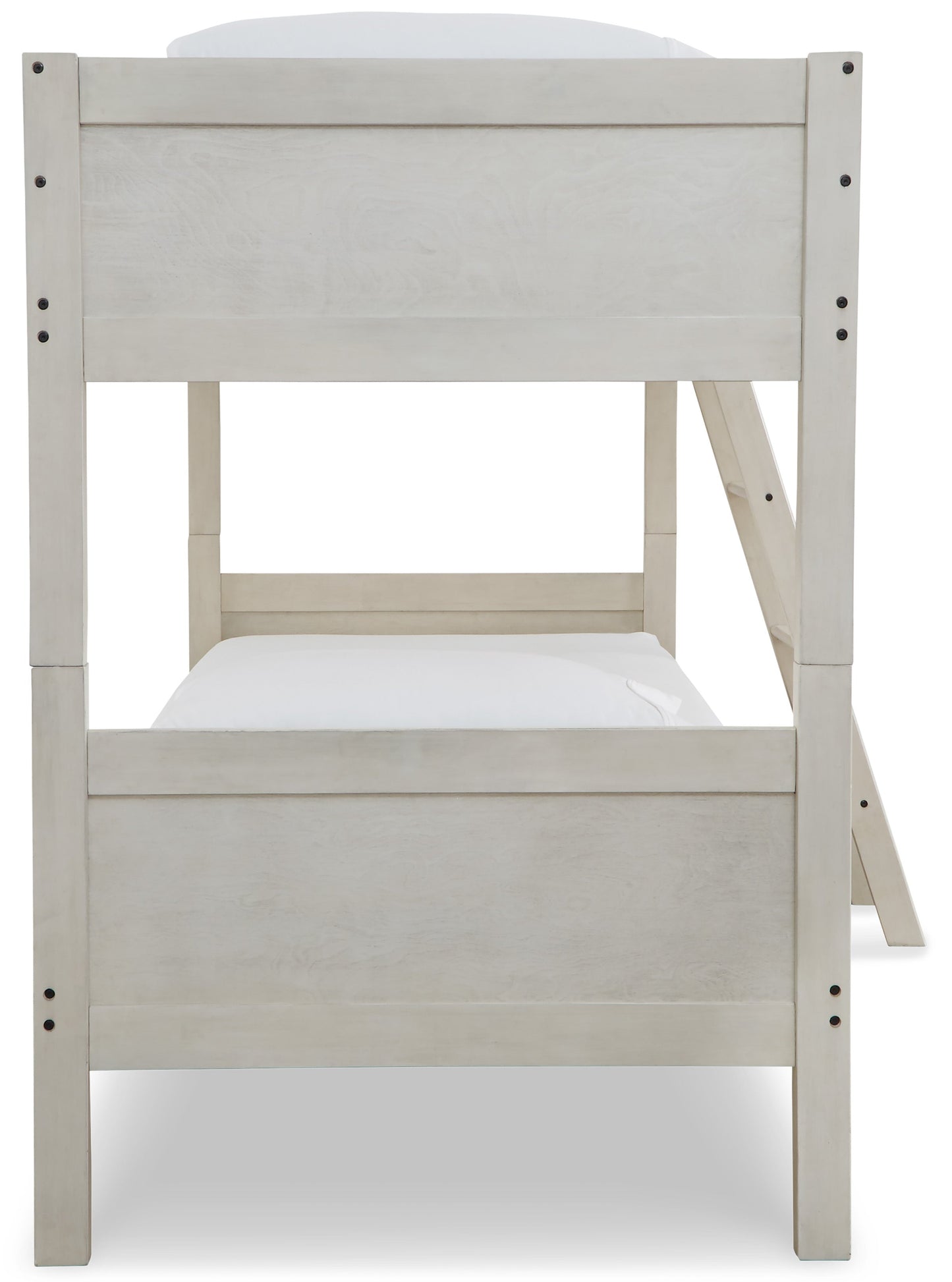 Robbinsdale Antique White Twin/Twin Bunk Bed w/ Ladder