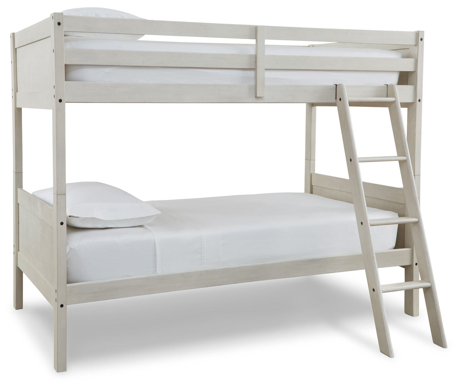 Robbinsdale Antique White Twin/Twin Bunk Bed w/ Ladder