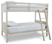 Robbinsdale Antique White Twin/Twin Bunk Bed w/ Ladder