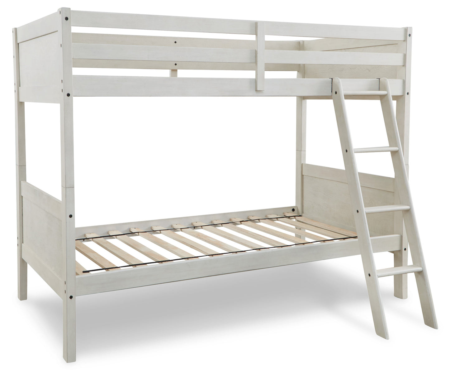 Robbinsdale Antique White Twin/Twin Bunk Bed w/ Ladder