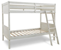 Robbinsdale Antique White Twin/Twin Bunk Bed w/ Ladder