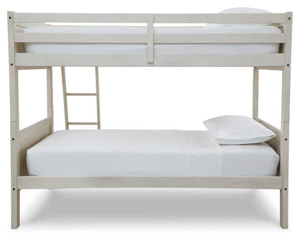 Robbinsdale Antique White Twin/Twin Bunk Bed w/ Ladder