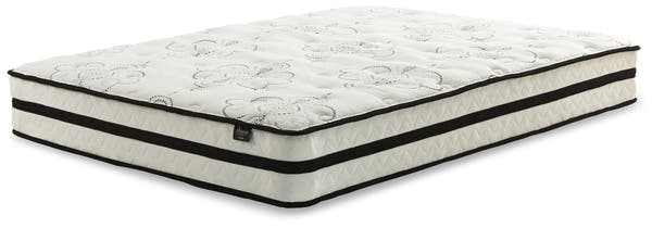 Robbinsdale Antique White Twin over Full Bunk Bed and Mattresses